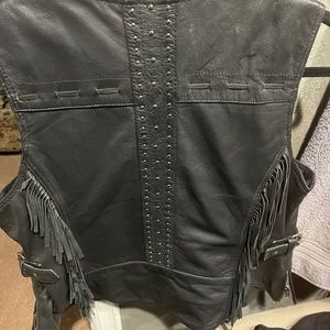 Leather vest